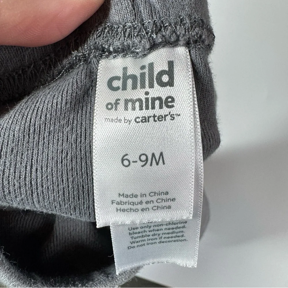 Baby Boy Pants Size 6-9 Months Yellow Gray Lion Elephants Alien Carter’s Fall - Picture 12 of 13